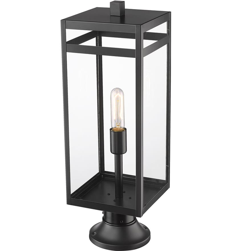 Z-Lite - 596PHBR-553PM-BK - Nuri 23.5" Outdoor Pier Mount by Z-Lite - Image 3