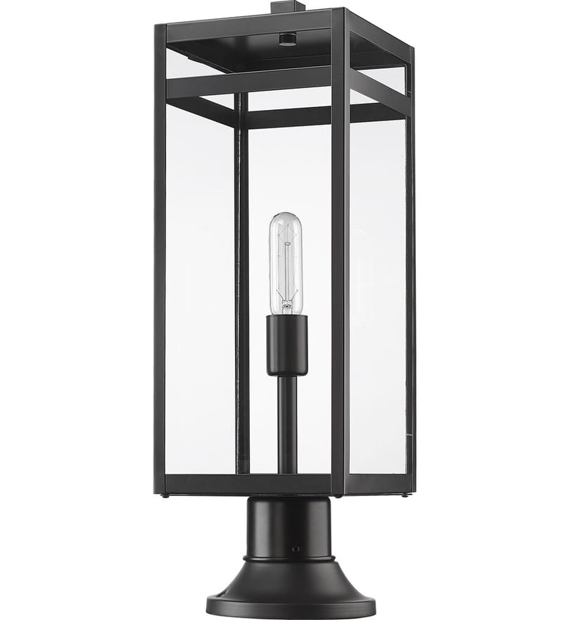 Z-Lite - 596PHBR-553PM-BK - Nuri 23.5" Outdoor Pier Mount by Z-Lite - Image 5