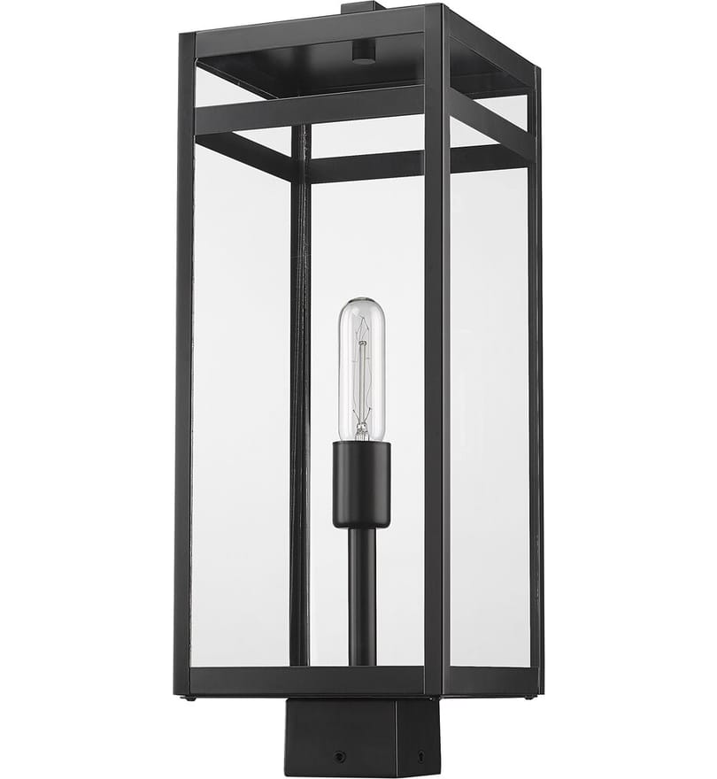 Z-Lite - 596PHBS-BK - Nuri 21" Outdoor Post Mount by Z-Lite - Image 5