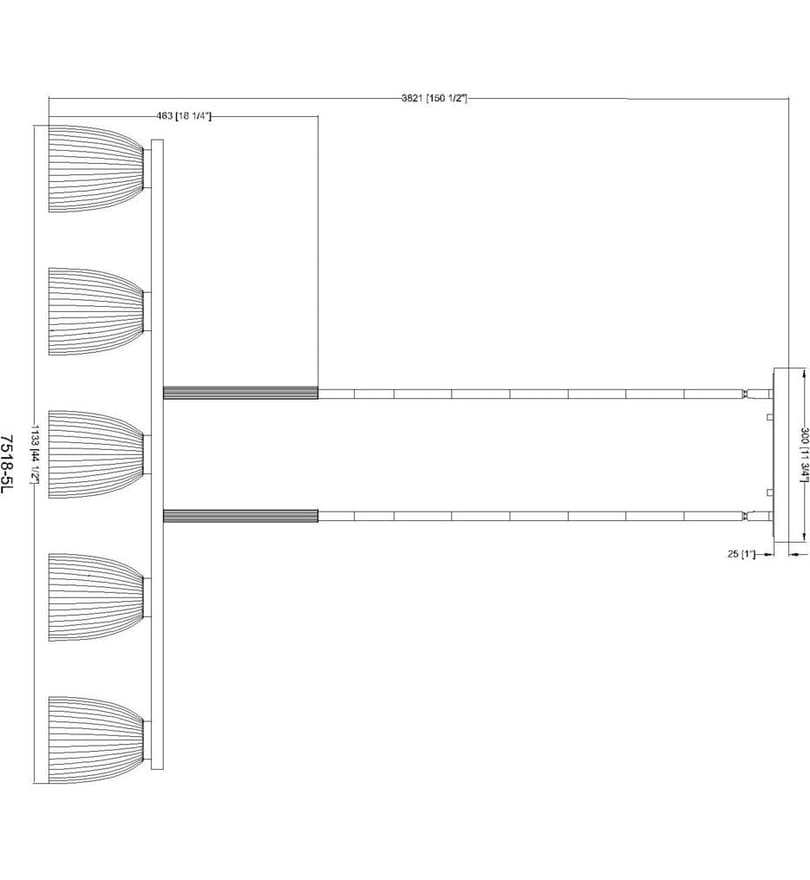 Z-Lite - 7518-5L-MB - Naya 44.5" Linear Suspension by Z-Lite - Image 7