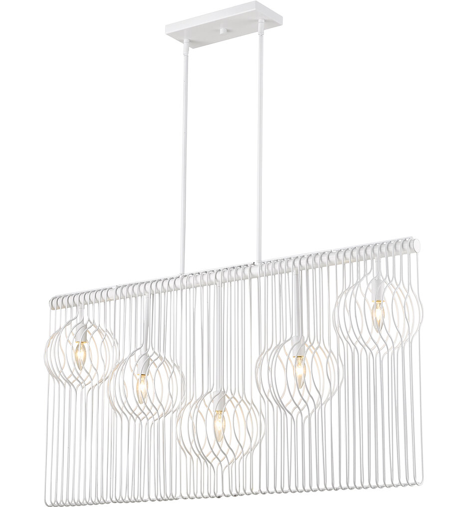 Z-Lite - 801-5L-WH - Contour 45.75" Chandelier by Z-Lite