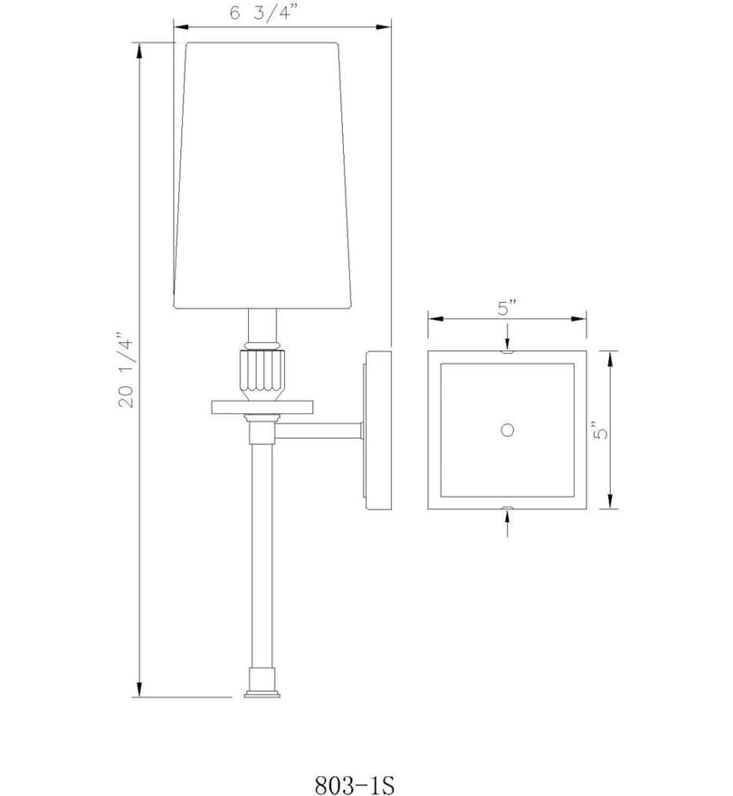 Z-Lite - 803-1S-RB - Sophia 20.25" Wall Sconce by Z-Lite - Image 8