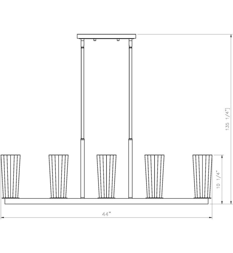 Z-Lite - Titus 44" Linear Chandelier by Z-Lite - Image 2