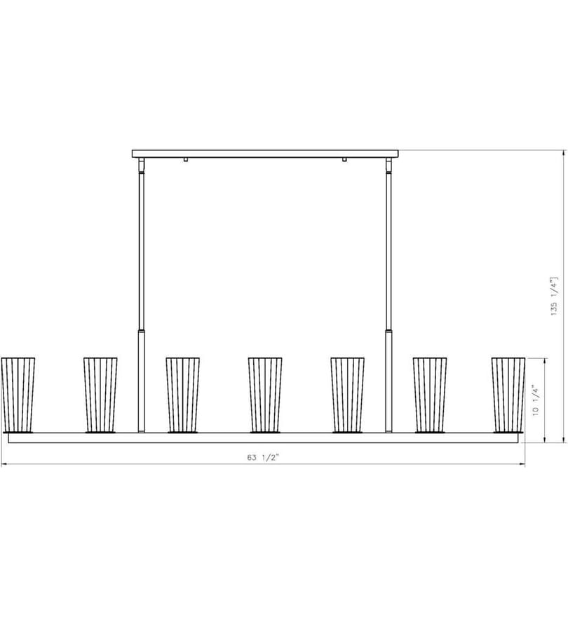 Z-Lite - Titus 63.5" Linear Chandelier by Z-Lite - Image 4