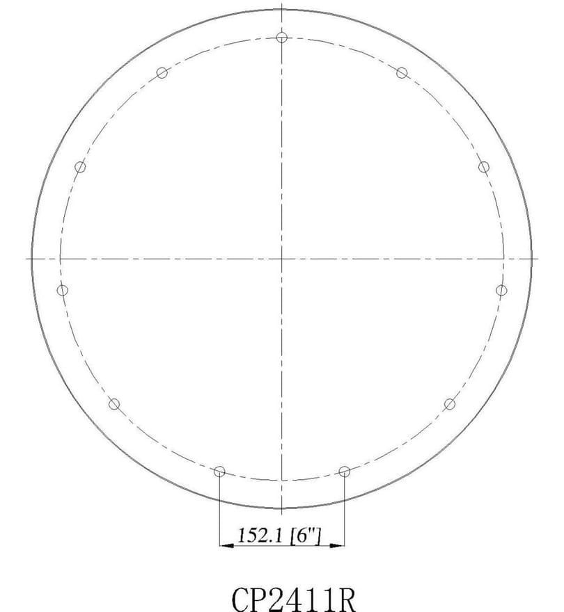 Z-Lite - CP2411R-MGLD - Multi Point Canopy 24" Multi Point Canopy by Z-Lite - Image 2
